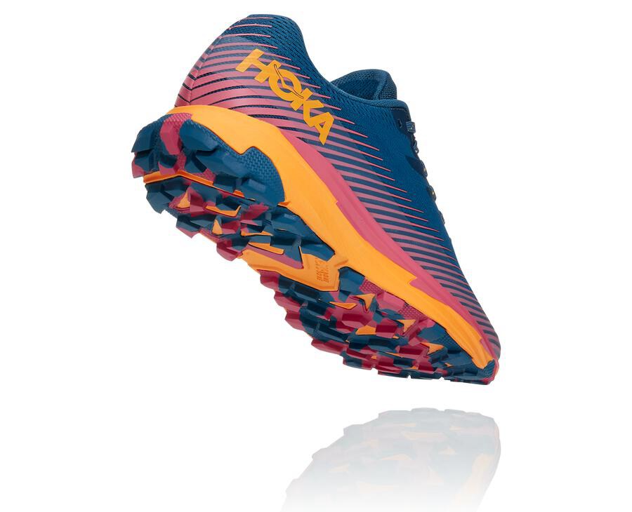 Tenis Trail Hoka One One Feminino Azuis - Torrent 2 - 654-JYWHXC